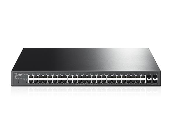 Комутатор TP-LINK T1600G-52PS (TL-SG2452P) 48xGE/PoE+384W 4xGE/SFP Smart Switch 19 1U
