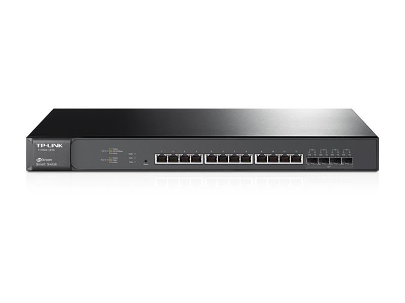 Комутатор TP-LINK T1700X-16TS 12x10GE 4x10GE/SFP+ JetStream 19 1U