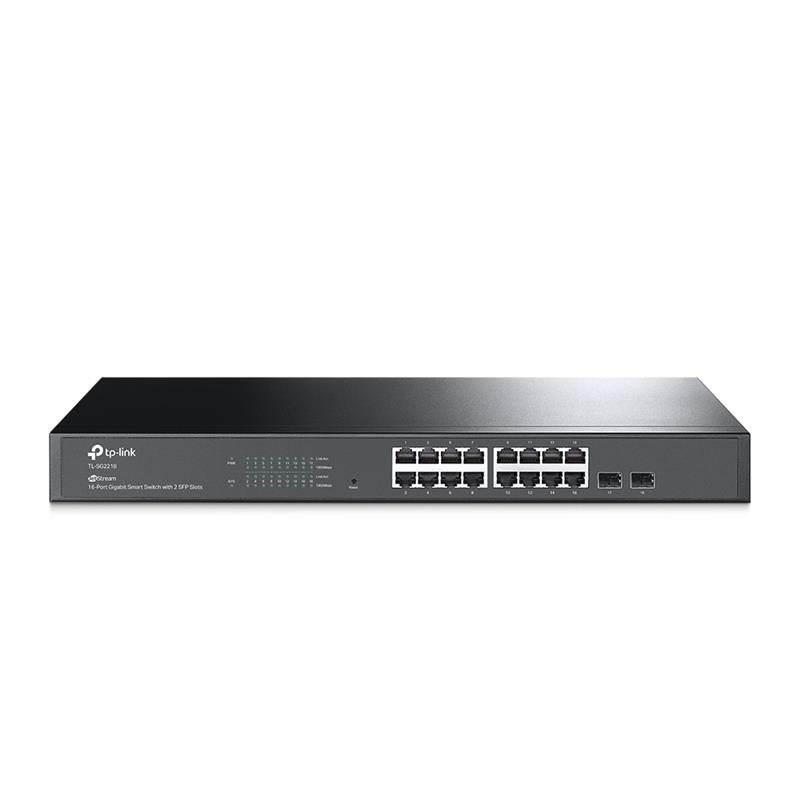 Комутатор TP-LINK TL-SG2218 16x1GE 2xSFP L2 Smart Switch 19 1U