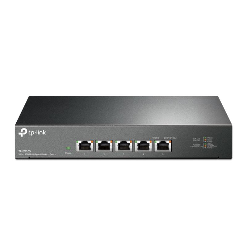 Комутатор TP-LINK TL-SX105 5x10GE некерований Метал. корпус