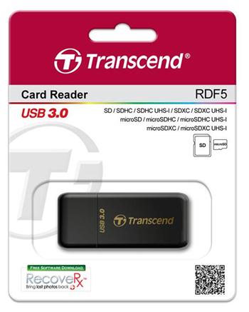Кардрідер Transcend USB 3.0 microSD/SD Black