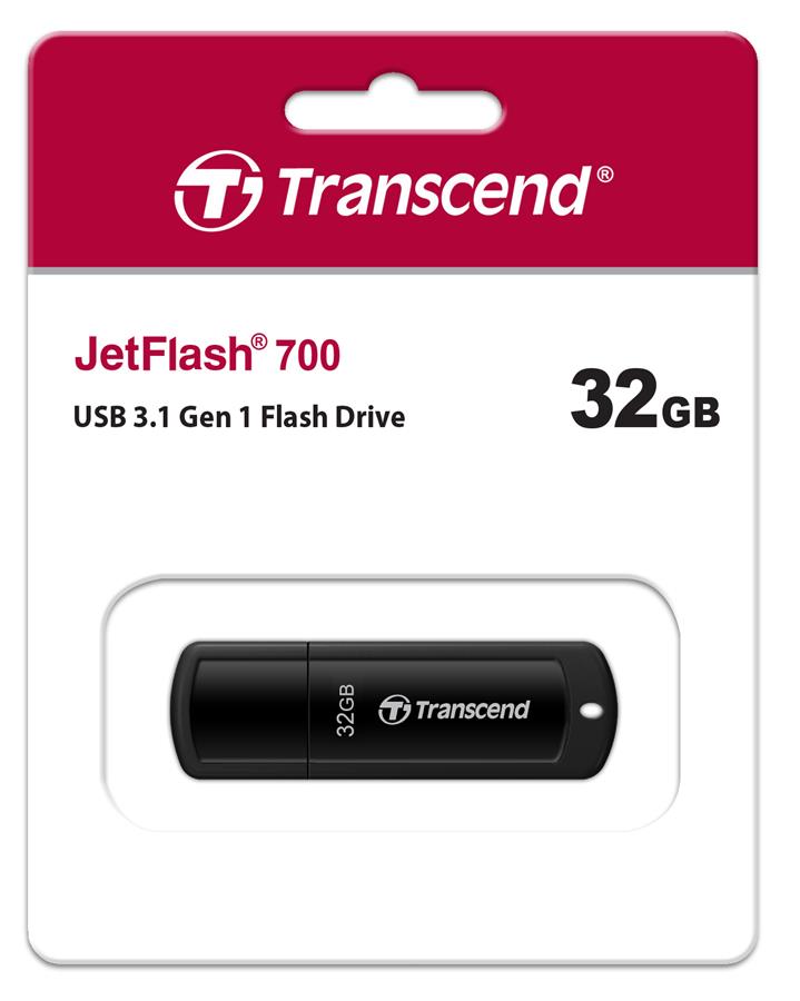 Накопичувач Transcend 32GB USB 3.1 JetFlash 700 Black