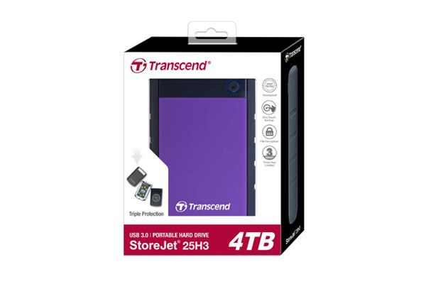 Жорсткий диск Transcend StoreJet 2.5 USB 3.1 4TB StoreJet 25H3 Purple