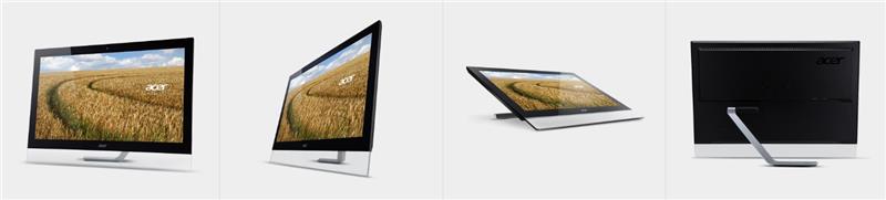 Монітор LCD 27 Acer T272HULbmidpcz, D-Sub, DVI, HDMI, DP, USB, MM, IPS, 2560x1440, 60Hz, 5ms, Cam, Touch