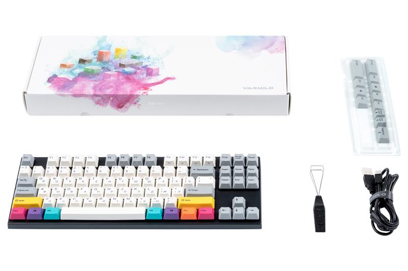 Клавіатура Varmilo VA87M CMYK, Cherry MX Silent Red
