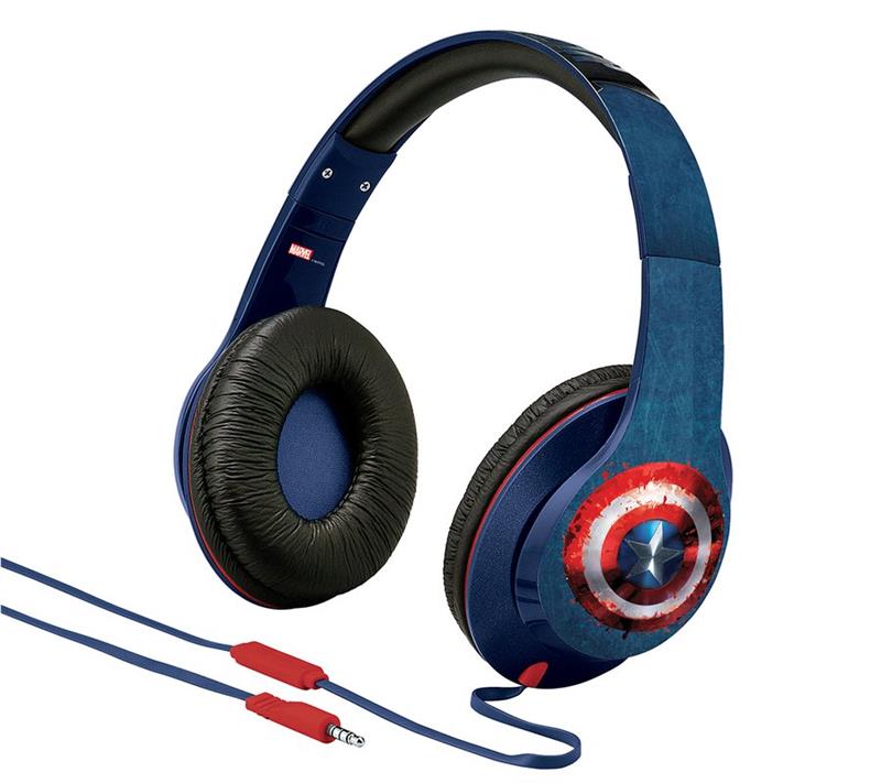 Навушники eKids/iHome MARVEL, Avengers Civil War, Captain America, Mic