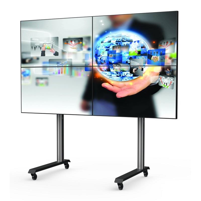 Підлогова стійка для відеостіни 2x2 KSL VSP4422, 55 , на коліщатках