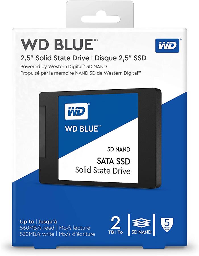 Твердотільний накопичувач SSD 2.5 WD Blue 2TB SATA TLC