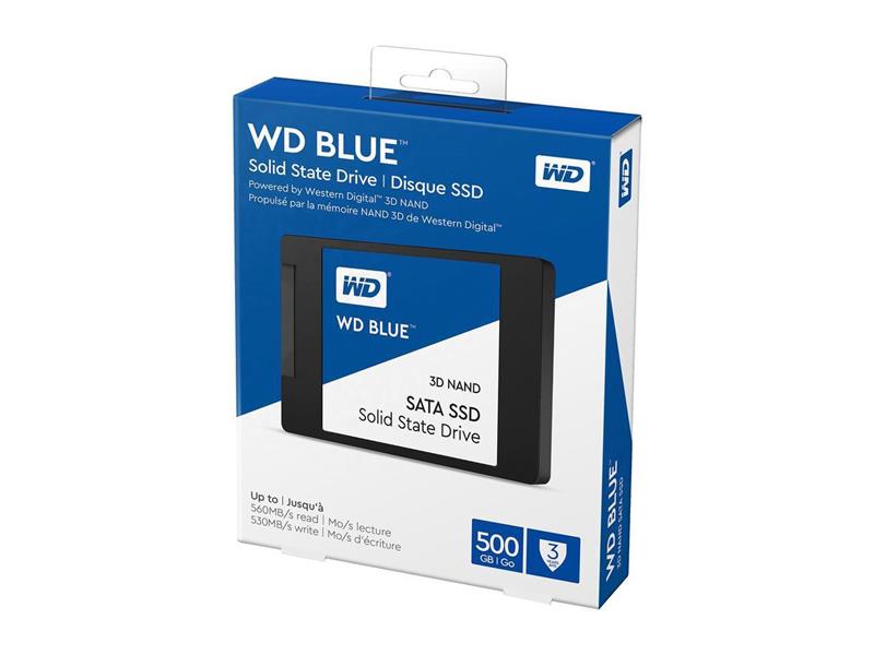 Твердотільний накопичувач SSD 2.5 WD Blue 500GB SATA TLC