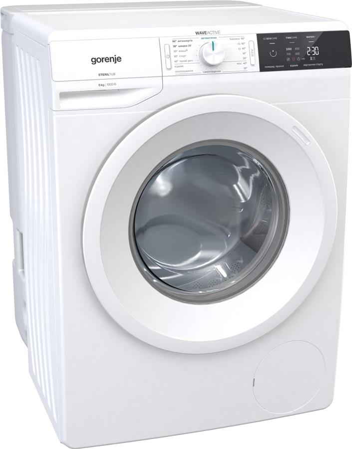 Пральна машина з баком Gorenje WE60S2/IRV, 6кг, 1000, A++, глибина 60см, Дисплей, Білий