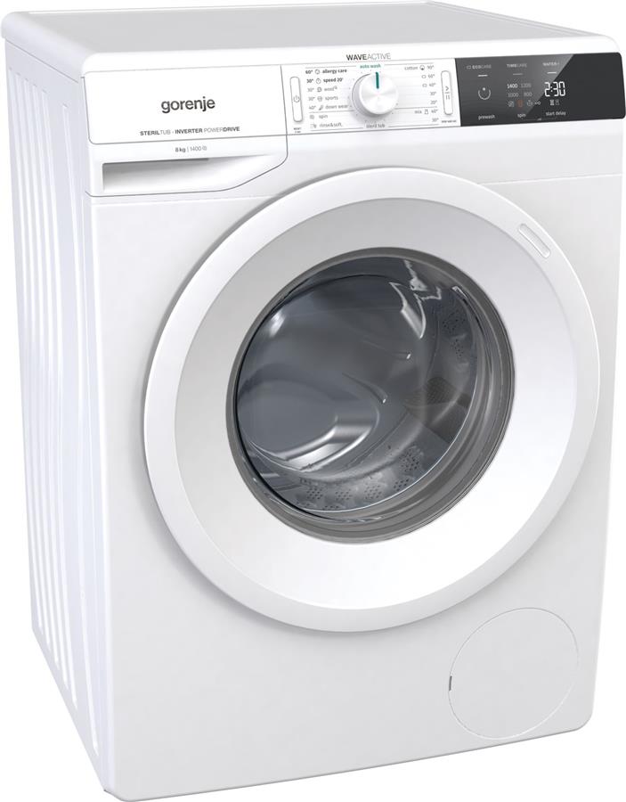 Пральна машина з фронт. загр. Gorenje WEI843, 8кг, 1400, A+++, глибина 54.5см, Дисплей, Білий