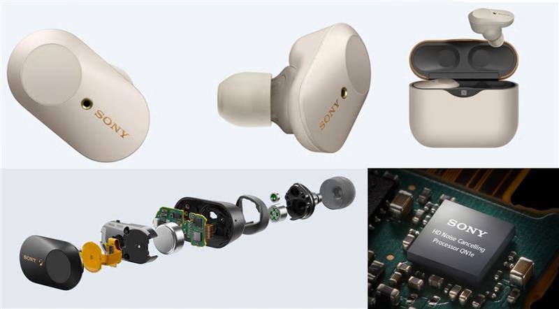 Навушники SONY WF-1000XM3 True Wireless ANC Сільвер