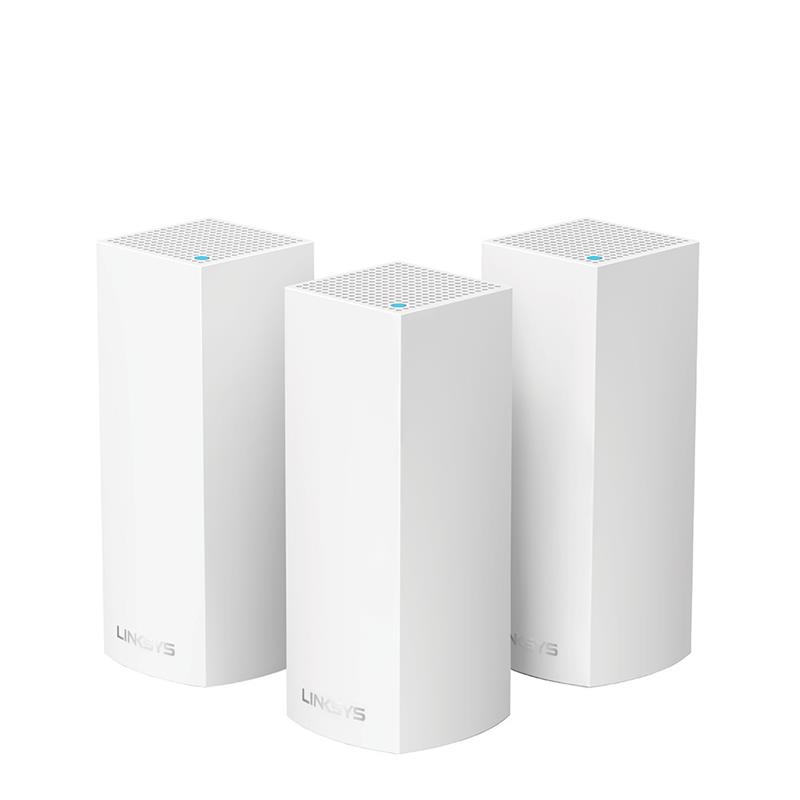 WiFi-система LINKSYS VELOP WHW0303 AC2200, MESH, 2xGE WAN/LAN, BT 4.0, біл. кол. (3шт.)