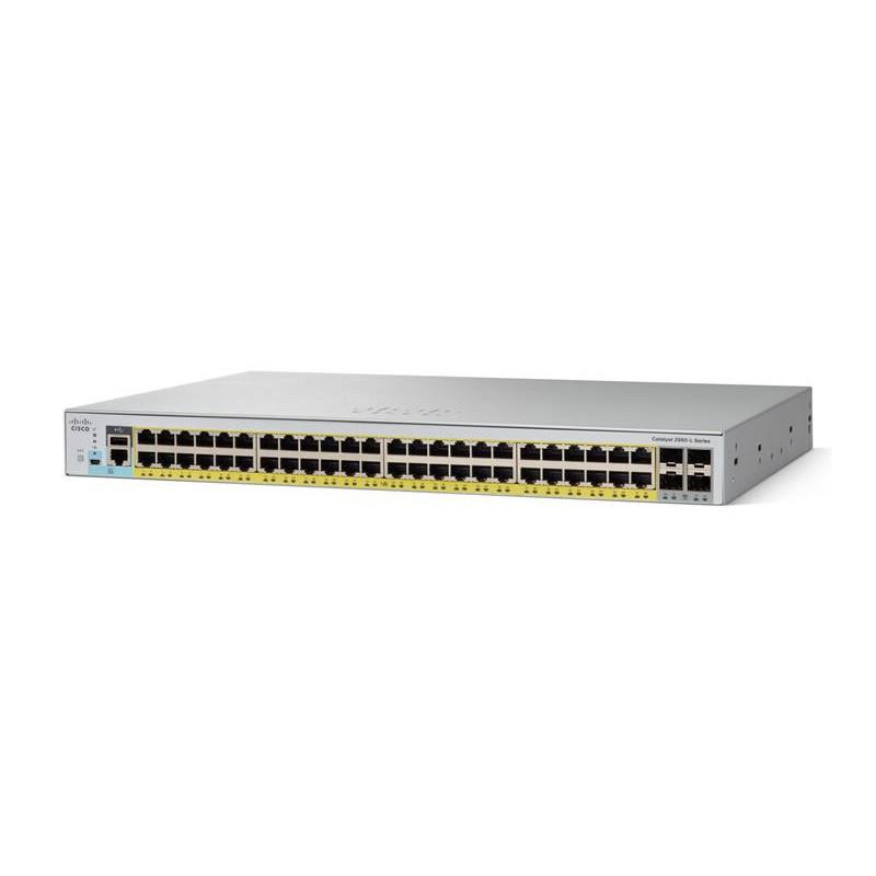 Комутатор Cisco Catalyst 2960L 48 port GigE with PoE, 4 x 1G SFP, LAN Lite