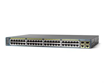 Комутатор Cisco Catalyst 2960 Plus 48 10/100 PoE + 2 1000BT +2 SFP LAN Base