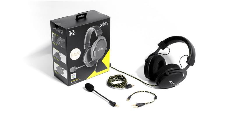 Ігрова гарнітура Xtrfy H2 (3.5mm/USB), Black