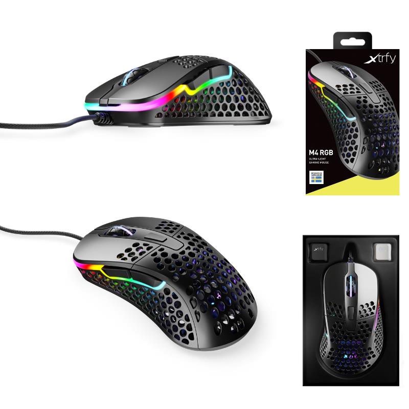 Миша ігрова Xtrfy M4 RGB USB Black