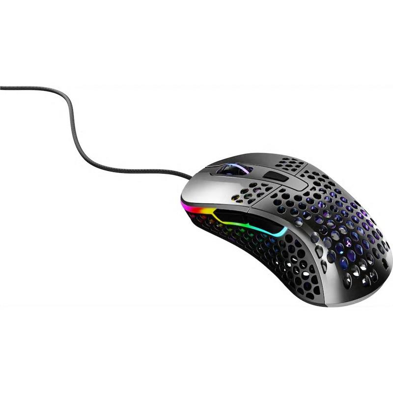 Миша ігрова Xtrfy M4 RGB USB GLOSSY GRAY