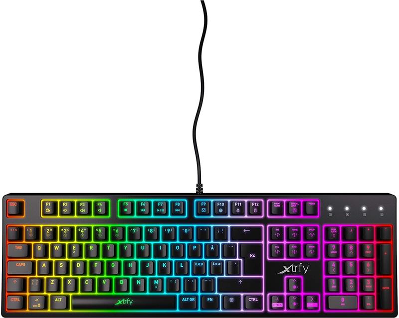 Ігрова клавіатура Xtrfy K4 RGB Kailh Red UA, Black